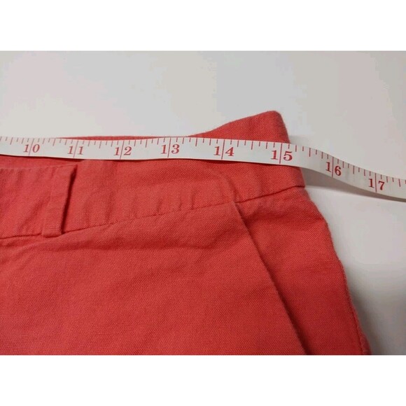 Banana Republic Shorts Womens Size 4 Hot Pink Linen Cotton Comfy Lightweight - Picture 6 of 12